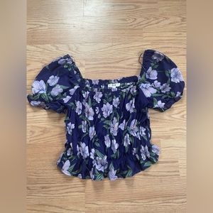 E&M Floral Crop Top